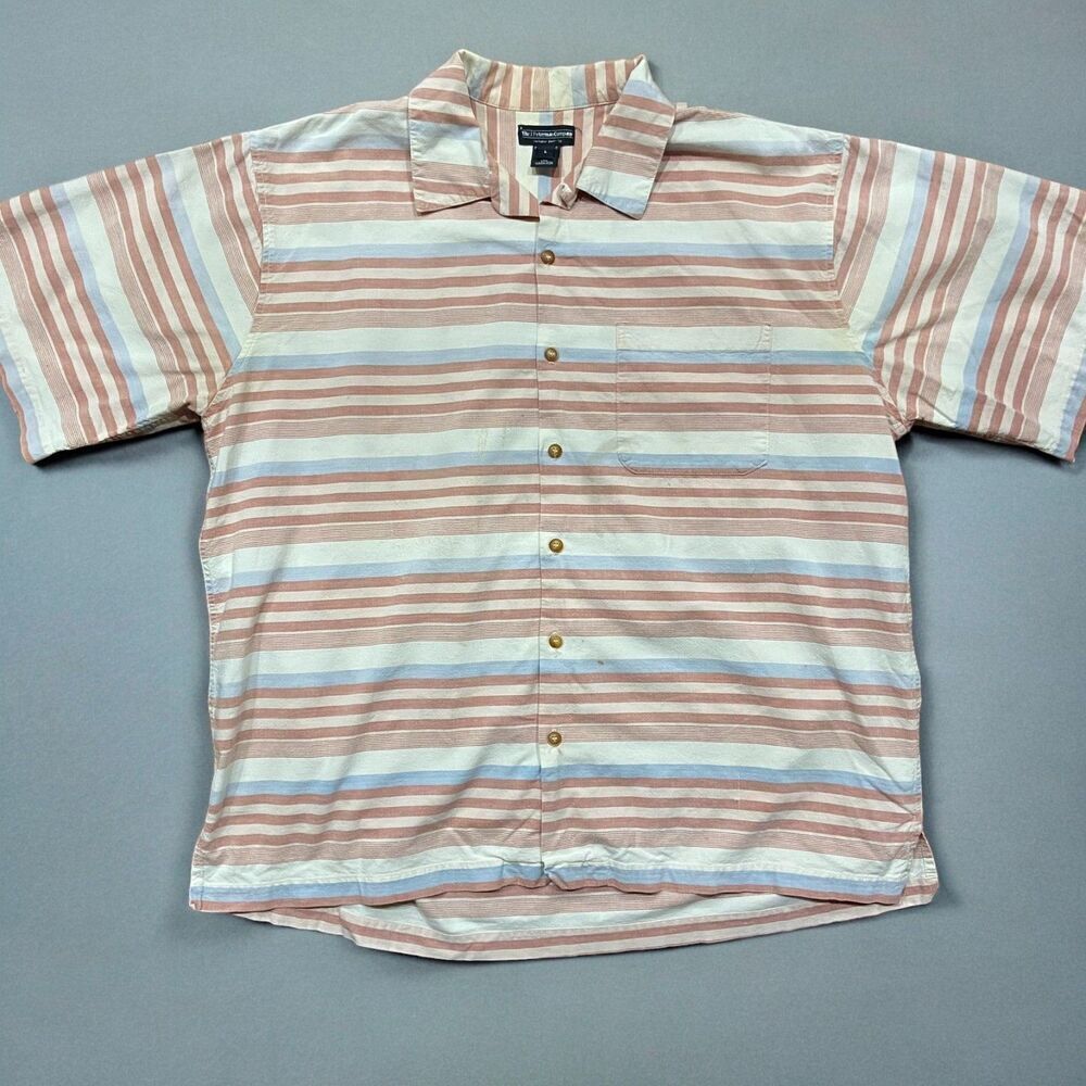 J. Peterman Company Outdoors Safari Vintage Cotton Multicolor Shirt Men's Large